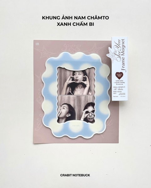 Khung ảnh nam châm to Chấm bi