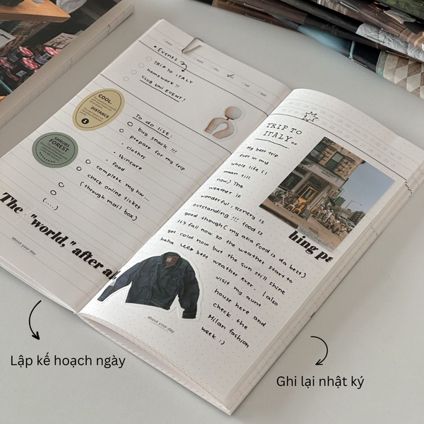 Sổ lịch 2024 handy 12 cuốn kế hoạch từng tháng daily planner