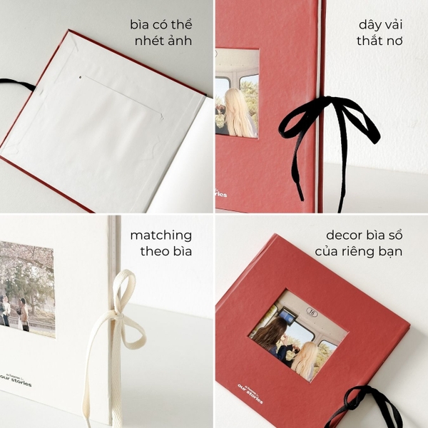 Sổ nhật ký ảnh memories journal Crabit x SGT - Đỏ
