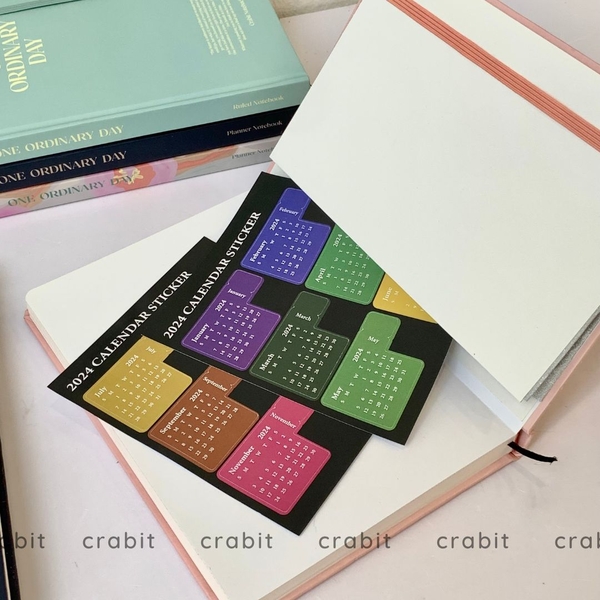 Sticker lịch Calendar 2024