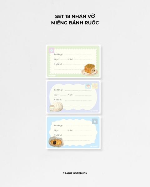Tập 18 nhãn vở Miếng