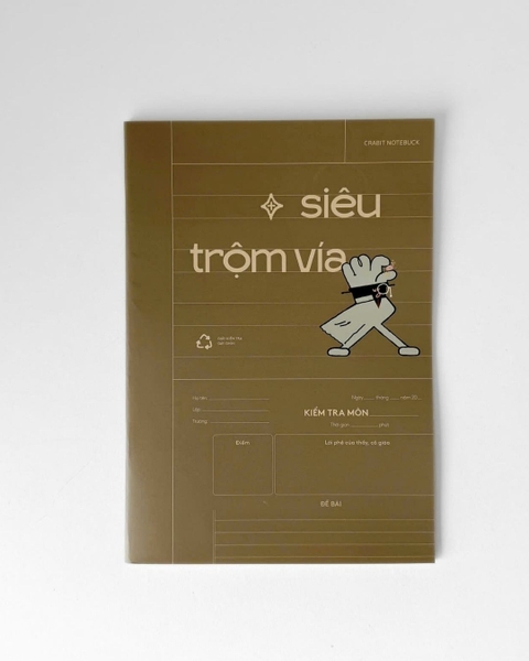 Giấy kiểm tra kẻ ngang Trộm vía - Siêu Trộm Vía