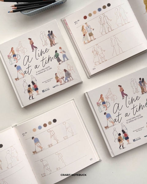 Sổ dạy vẽ A Line At A Time - Little People