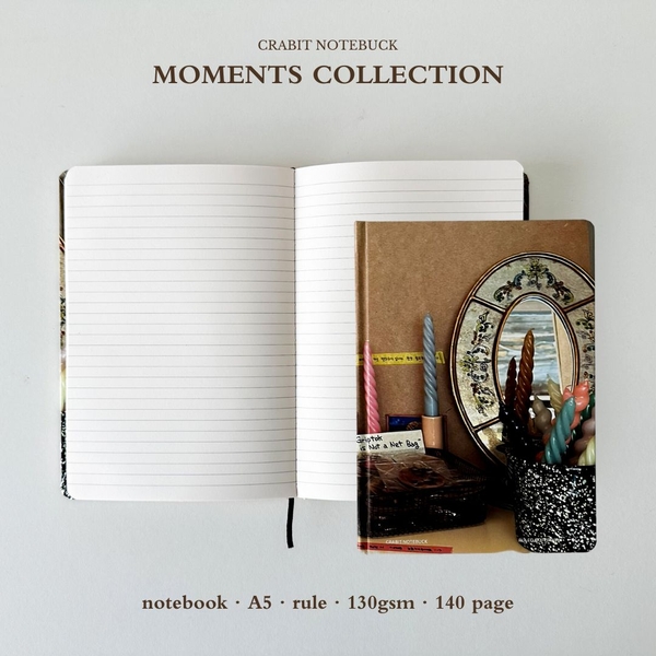 Sổ tay A5 kẻ ngang 130gsm Moment Collection - Nến
