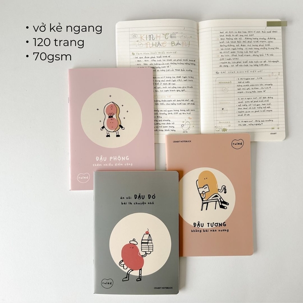 Vở kẻ ngang 120 trang Học Đậu Thi Đỗ - Đậu đỏ