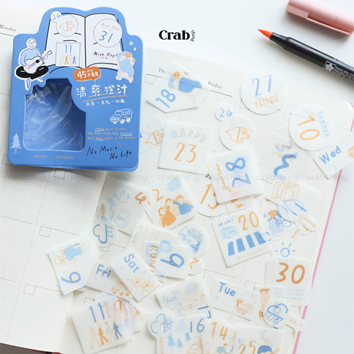 Sticker lịch ngày tháng