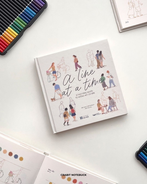 Sổ dạy vẽ A Line At A Time - Little People