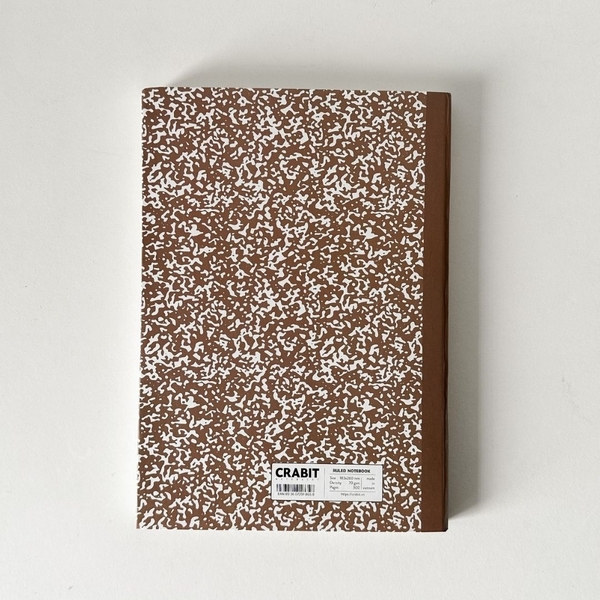 Vở kẻ ngang 300 trang tặng kèm sticker Composition Collection - Nâu Choco