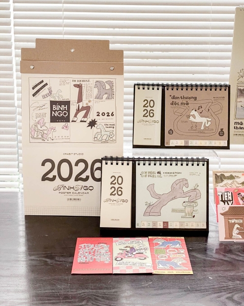 Lịch treo tường 2026 Lịch poster Crabit - Mã Đáo Thành công