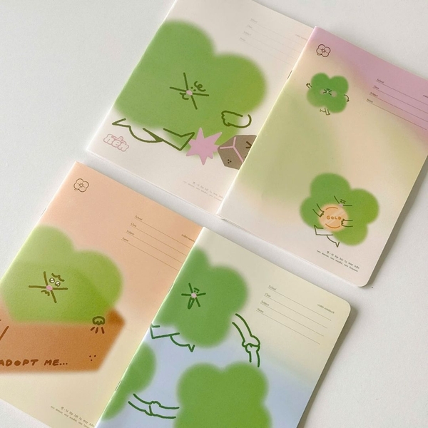 Combo 4 Vở 4 ô ly 52 trang 100gsm Hên