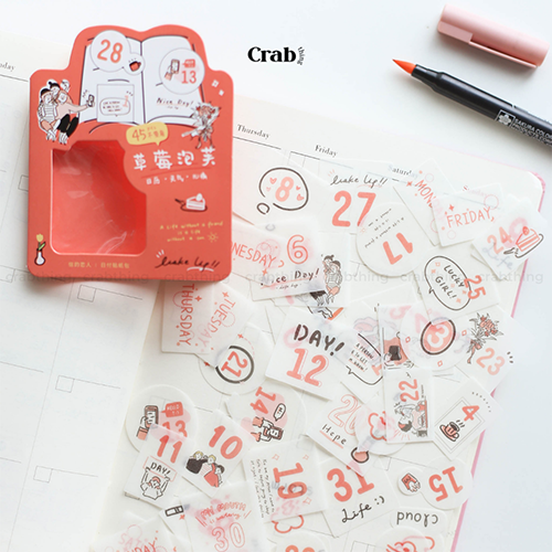 Sticker lịch ngày tháng