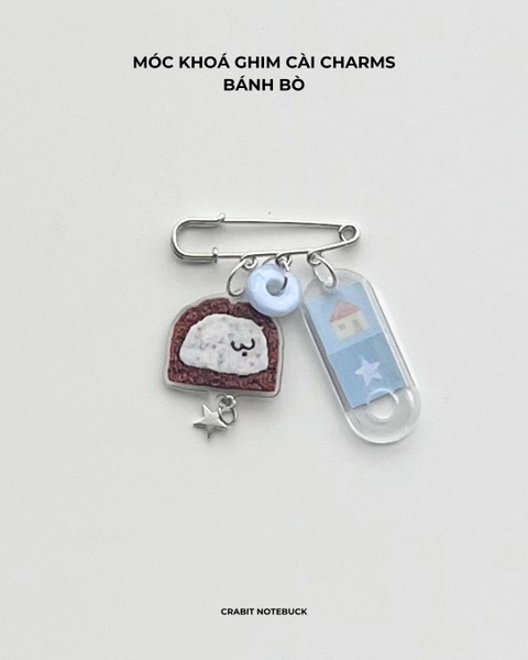 Móc khoá ghim cài charm Miếng