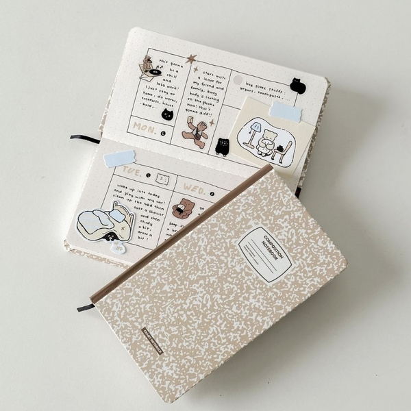 Sổ dot handy 140 trang 130gsm Crabit Composition Collection