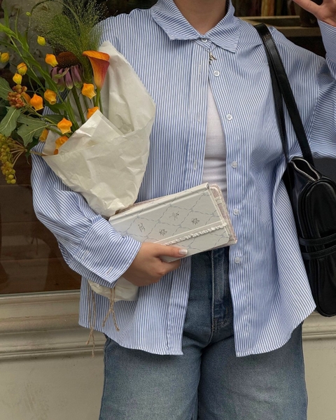 Sổ tay scrapbook handy kẻ ngang 130gsm The Reverie Diary - Ballet Trắng