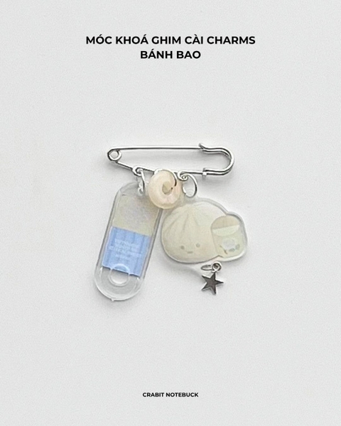 Móc khoá ghim cài charm Miếng