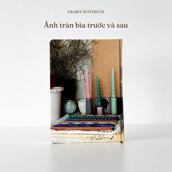 Sổ tay A5 kẻ ngang 130gsm Moment Collection - Nến