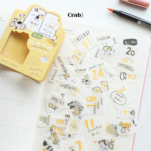 Sticker lịch ngày tháng