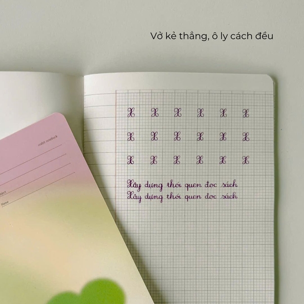 Combo 4 Vở 4 ô ly 52 trang 100gsm Hên