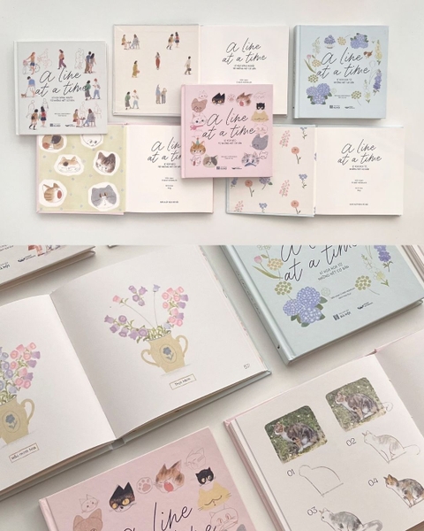 Sổ dạy vẽ A Line At A Time - Little People