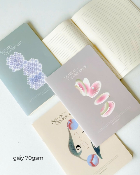 Combo 3 vở kẻ ngang 80 trang 70gsm Kỳ Hoa Dị Thảo
