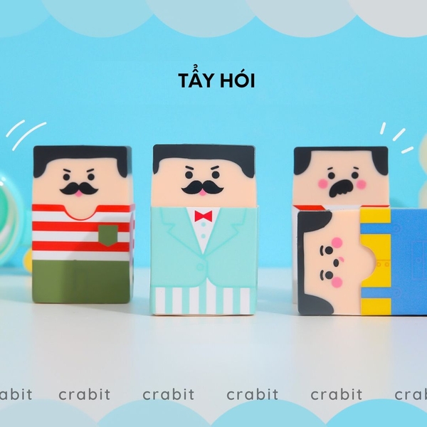 Tẩy bút chì hình người dễ thương cho học sinh