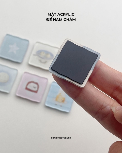 Set 6 nam châm mini Miếng