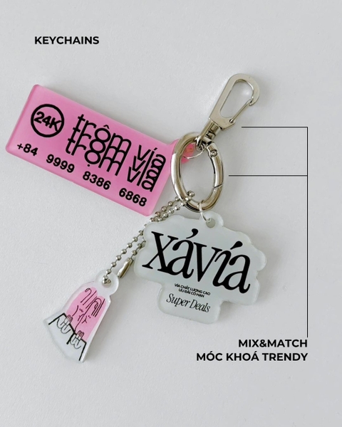 Móc khoá Trộm vía - Xả Vía