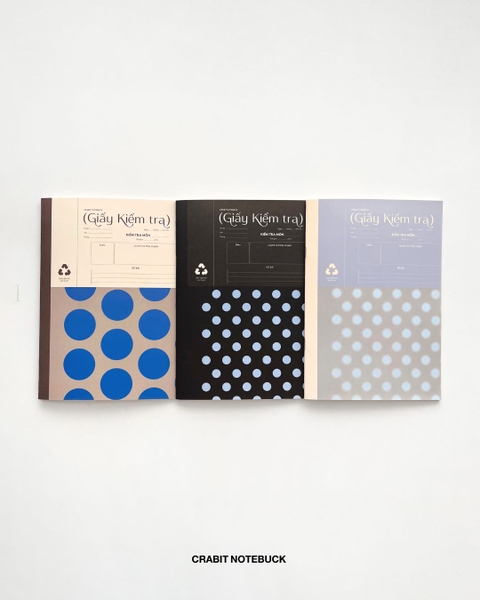 Combo 3 Giấy kiểm tra 15 tờ đôi Chấm bi