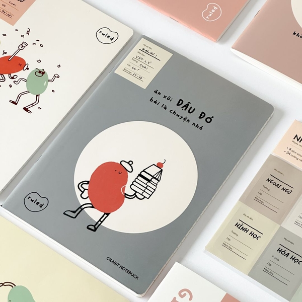 Vở kẻ ngang 120 trang Học Đậu Thi Đỗ - Đậu đỏ