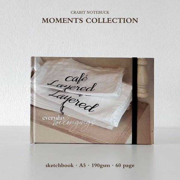 Sổ sketchbook A5 190gsm Moments Collection - Garden Canvas