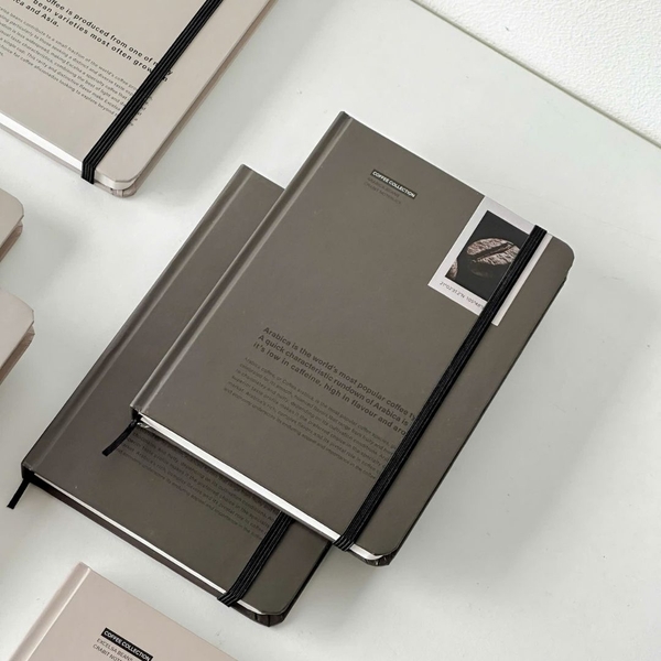 Sổ tay A5 kẻ ngang 130gsm Crabit Coffee Beans - Arabica