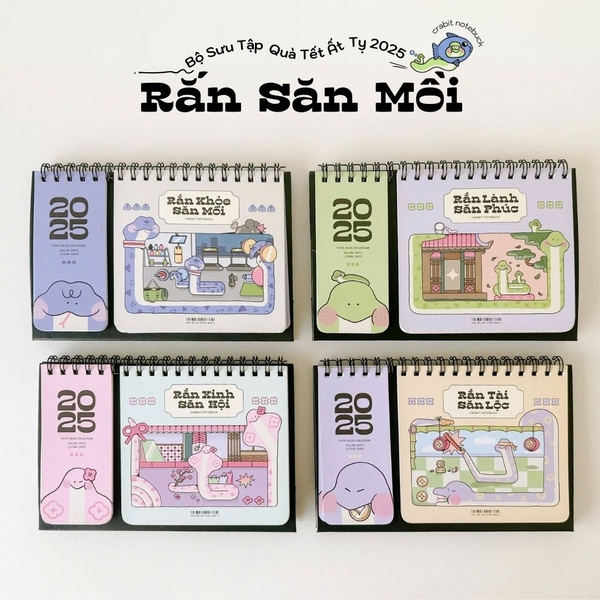 Lịch 2025 để bàn - Crabit Calendar Rắn Săn Mồi có lịch âm