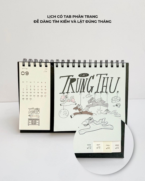 Lịch để bàn 2026 Crabit Calendar - Ngựa Ngựa