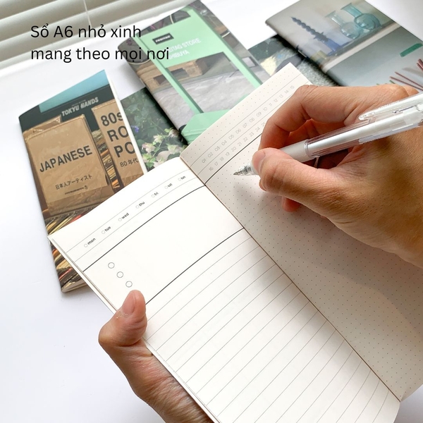 Sổ lịch 2024 handy 12 cuốn kế hoạch từng tháng daily planner
