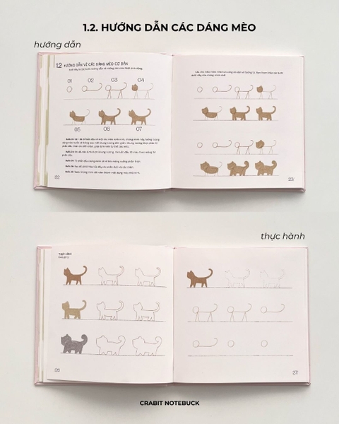 Sổ dạy vẽ A Line At A Time - Cat Lovers