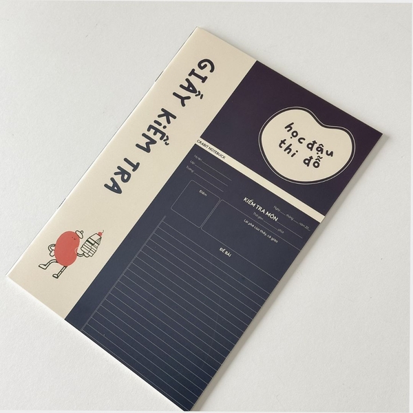 Giấy kiểm tra Học đậu Thi Đỗ - Đậu đỏ xanh