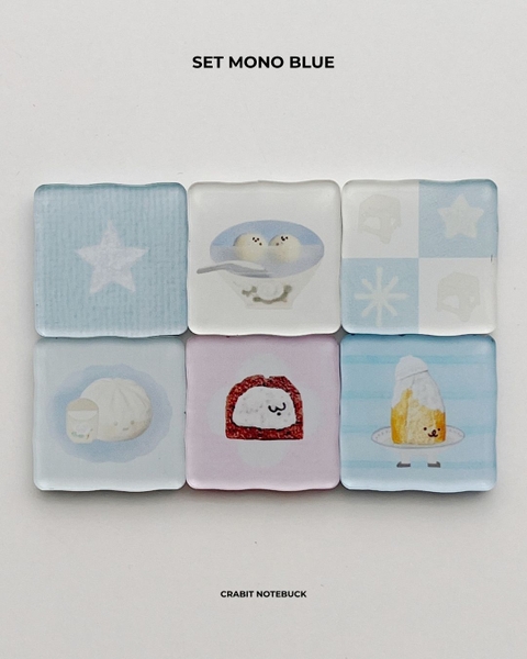 Set 6 nam châm mini Miếng