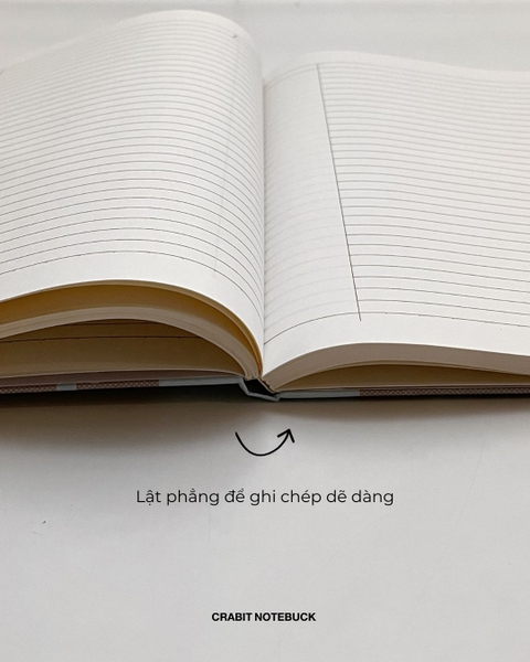 Vở kẻ ngang 200 trang Composition bìa cứng tặng kèm sticker Chấm bi Xanh Xám