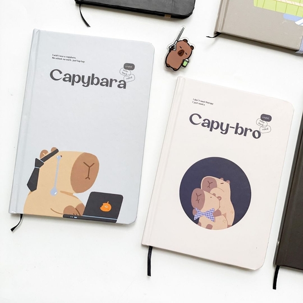 Sổ kẻ ngang bỏ túi Crabit Capybara Life Collection - Capy-bro