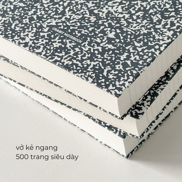Vở kẻ ngang 500 trang tặng kèm sticker Composition Collection - Xanh Teal
