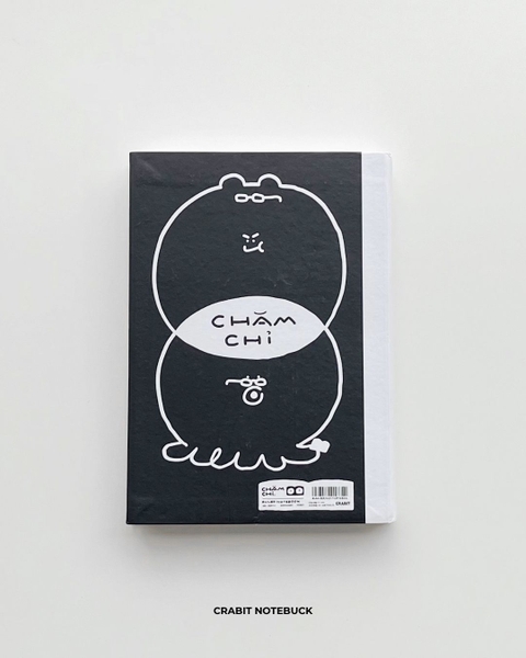 Vở bìa cứng kẻ ngang 500 trang 70gsm Chăm chỉ Đen