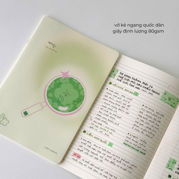 Vở kẻ ngang 100 trang 80gsm Hên - Hên hơn