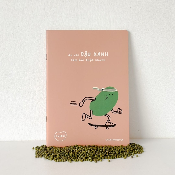 Vở kẻ ngang 80 trang Học Đậu Thi Đỗ - Đậu xanh