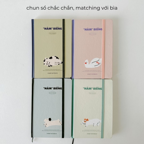 Sổ kẻ ngang 120 trang 100gsm - "Nàm" Biếng Mèo trắng