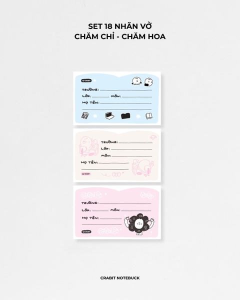 Tập 18 nhãn vở Chăm Chỉ