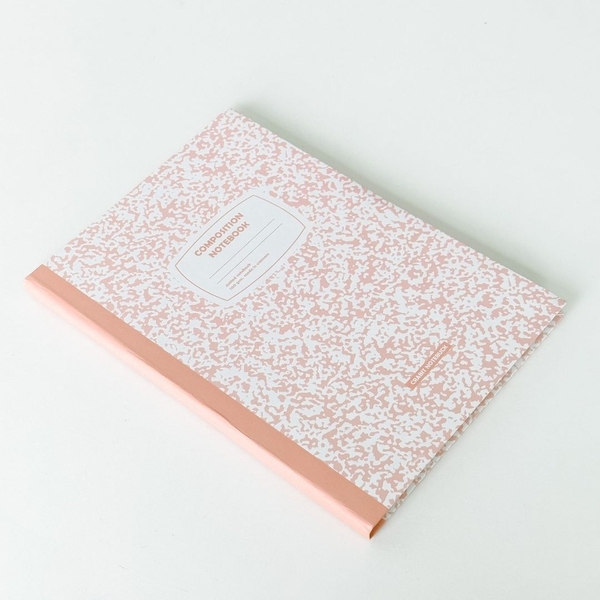 Vở dot 140 trang tặng kèm sticker Composition Collection - Hồng Peach