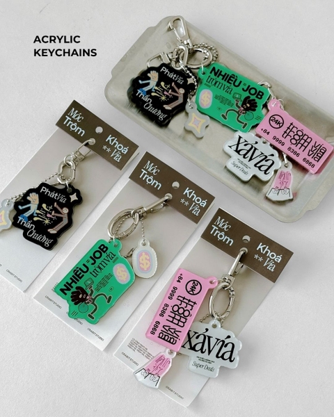 Móc khoá Trộm vía - Xả Vía