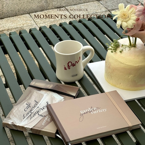 Sổ sketchbook A5 190gsm Moments Collection - Garden trơn nâu