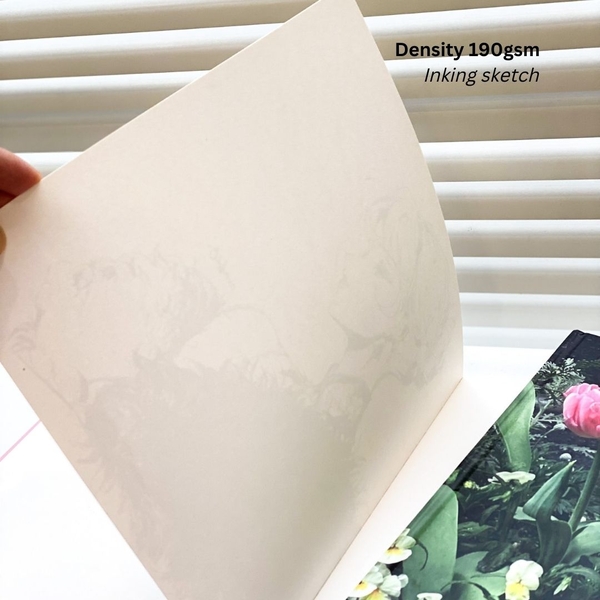 Sketchbook Vuông 190gsm - Wandering Mind Hồng