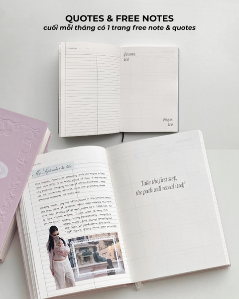 Sổ Planner 2027 14 tháng layout basic Framework Planner Ren Hồng